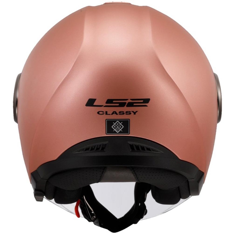 Open motorhelm LS2 OF620 Classy Solid mat goudroze
