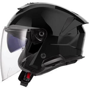 Open motorhelm LS2 OF618 Verso II Effen glanzend zwart