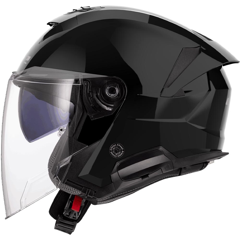 Open motorhelm LS2 OF618 Verso II Effen glanzend zwart
