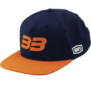 Cap 100% BB33 Snapback blauw-oranje