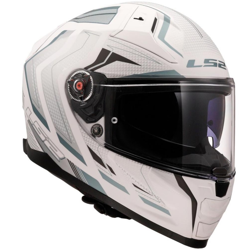 Integraal motorhelm LS2 FF811 Vector II Alizer mat wit