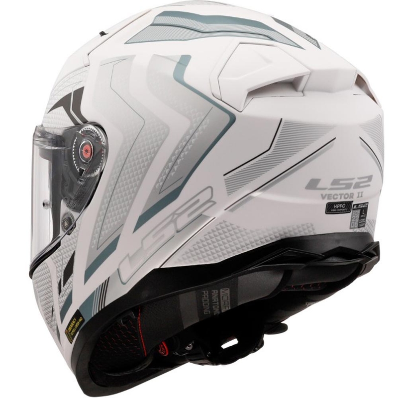 Integraal motorhelm LS2 FF811 Vector II Alizer mat wit