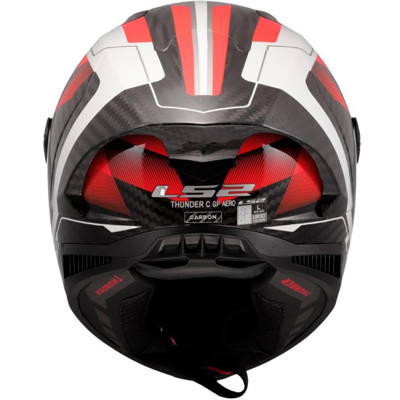 Integraal motorhelm LS2 FF805 Thunder C GP Aero Raute wit-rood
