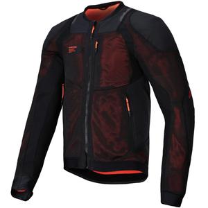 Alpinestars TROOP-AIR PRO motorjack zwart-fluo rood