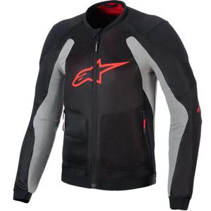 Alpinestars TROOP-AIR PRO motorjack zwart-lichtgrijs-rood