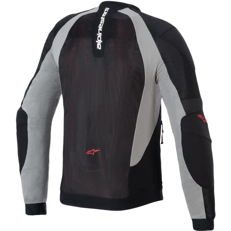 Alpinestars TROOP-AIR PRO motorjack zwart-lichtgrijs-rood