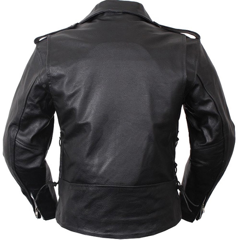 Dames leren crook RSA Chopper zwart