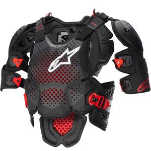 Alpinestars A-10 2 carrosseriebeschermer zwart-antraciet-rood