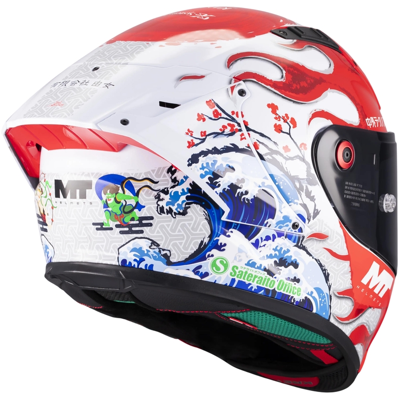 Integraal motorhelm KRE + S Yamanaka A5 rood-wit