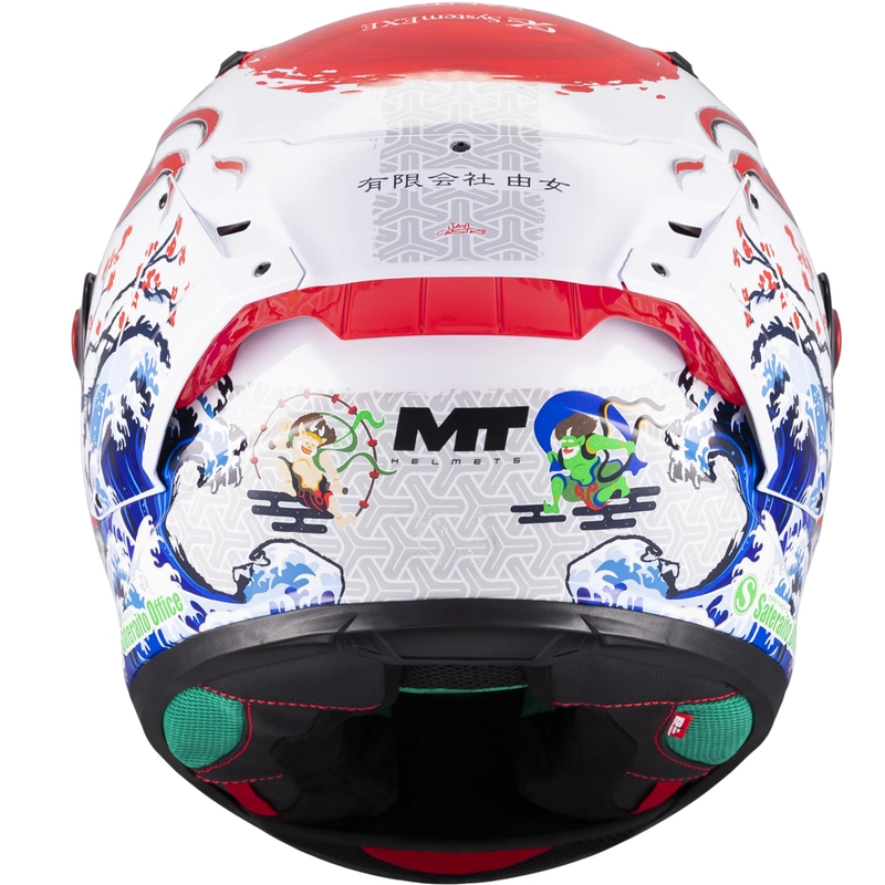 Integraal motorhelm KRE + S Yamanaka A5 rood-wit