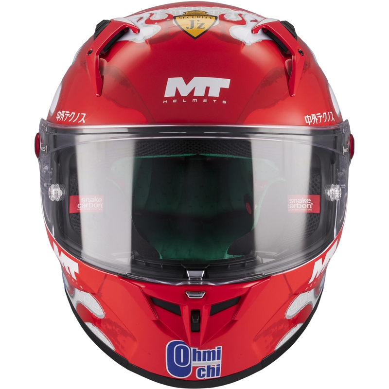 Integraal motorhelm KRE + S Yamanaka A5 rood-wit