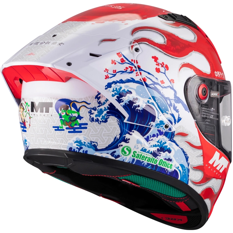 Integraal motorhelm KRE + S Yamanaka A5 rood-wit