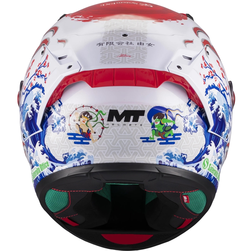Integraal motorhelm KRE + S Yamanaka A5 rood-wit