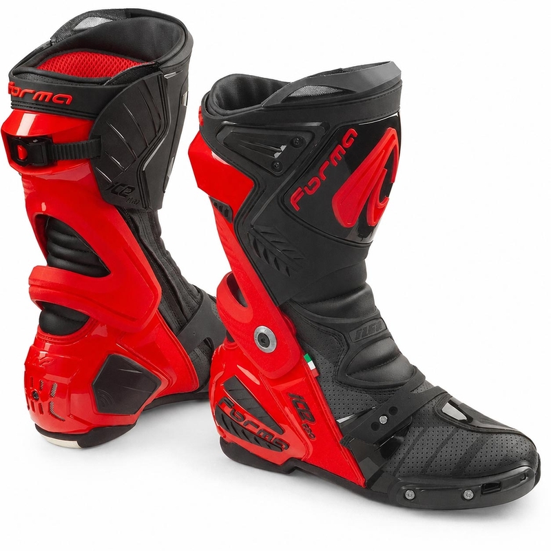 Forma Ice Pro Flow motorlaarzen rood-zwart