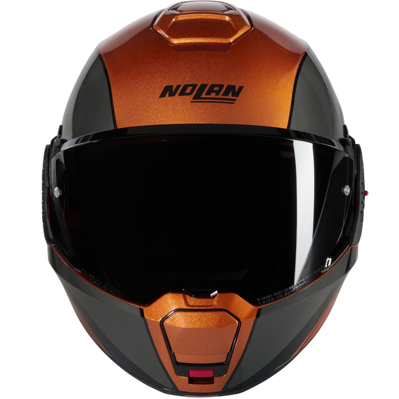 Opklapbare motorhelm Nolan N120-1 Verniciatura Speciale N-COM 343 glanzend okerzwart