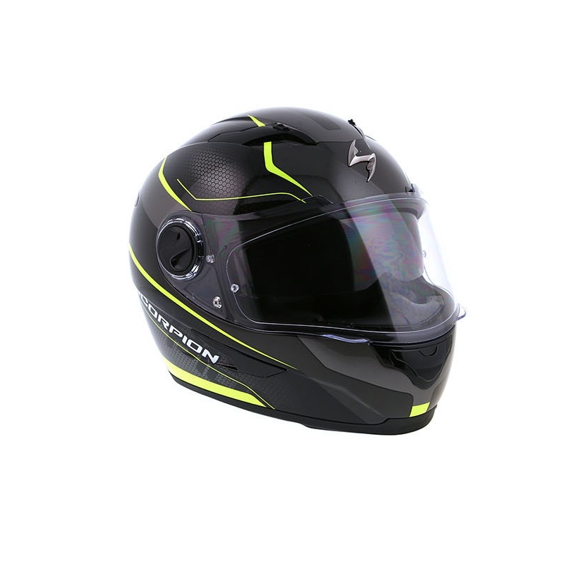 Integrální přilba Scorpion EXO-490 Vision černo-fluo žlutá výprodej