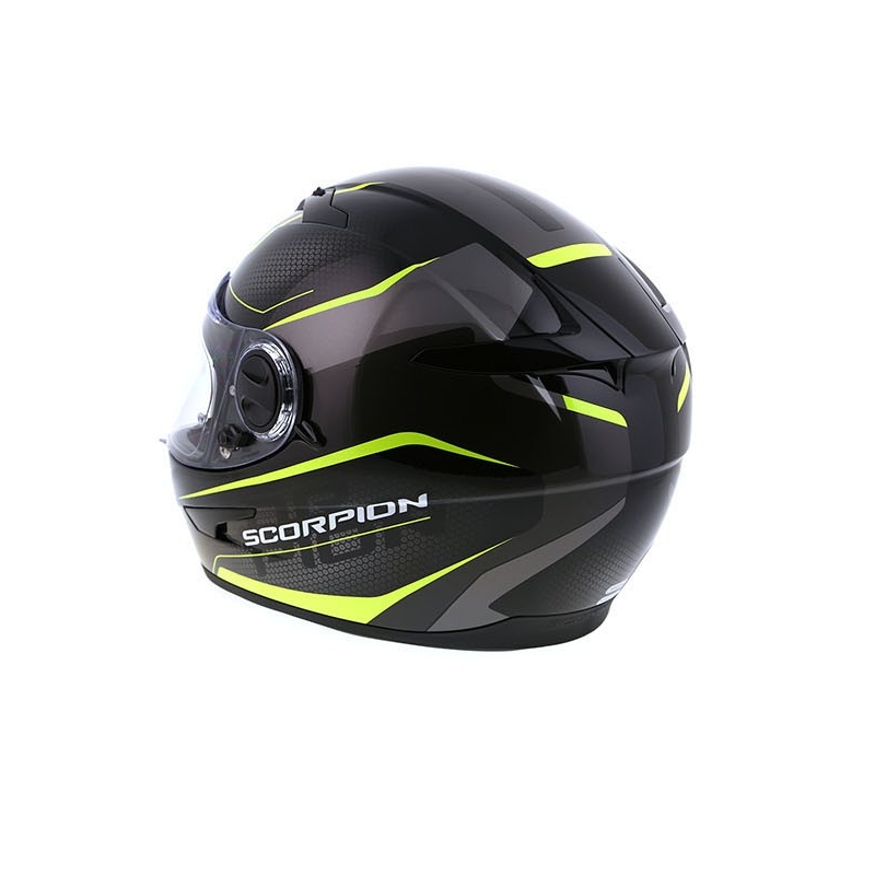 Integrální přilba Scorpion EXO-490 Vision černo-fluo žlutá výprodej