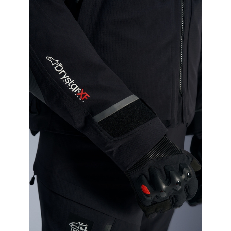 Alpinestars Andes PRO Drystar XF motorjas zwart-donkergrijs