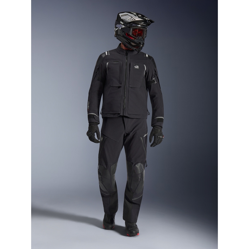 Alpinestars Andes PRO Drystar XF motorjas zwart-donkergrijs