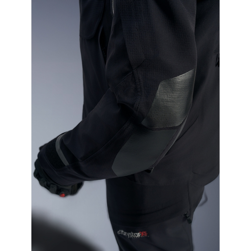 Alpinestars Andes PRO Drystar XF motorjas zwart-donkergrijs