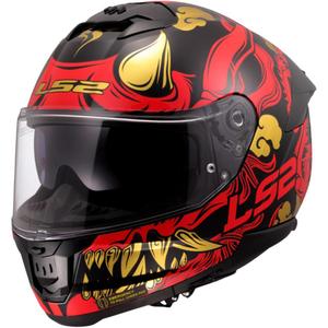 Integraal motorhelm LS2 FF808 Drako zwart-rood
