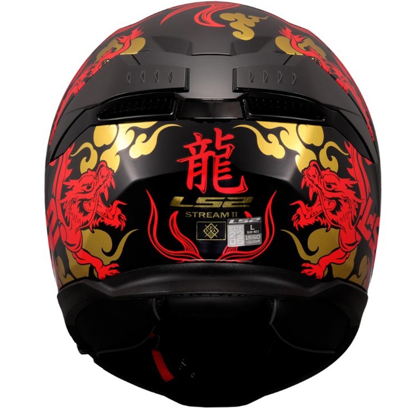 Integraal motorhelm LS2 FF808 Drako zwart-rood