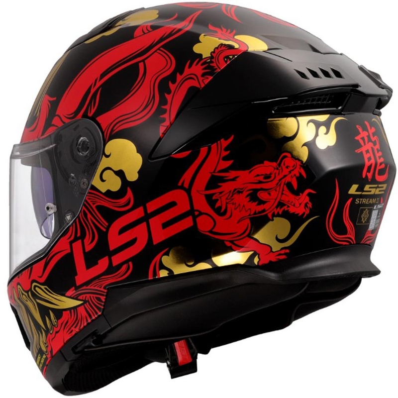 Integraal motorhelm LS2 FF808 Drako zwart-rood