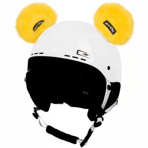 Helm oren Teddybeer geel