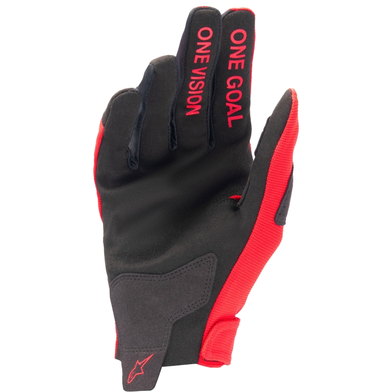 Alpinestars Radar rood-zilveren motorcrosshandschoenen