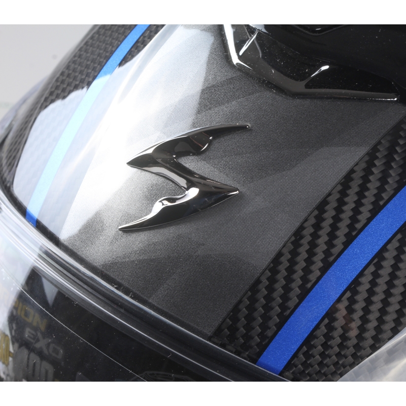 Integrální přilba Scorpion EXO-1400 Carbon Air Grand černo-modrá