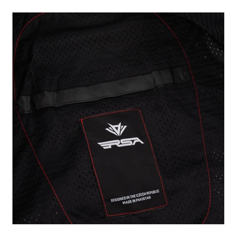 RSA Wasp motorjas voor dames, wit-zwart-roze