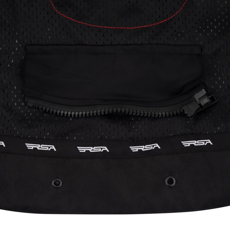 RSA Wasp motorjas voor dames, wit-zwart-roze