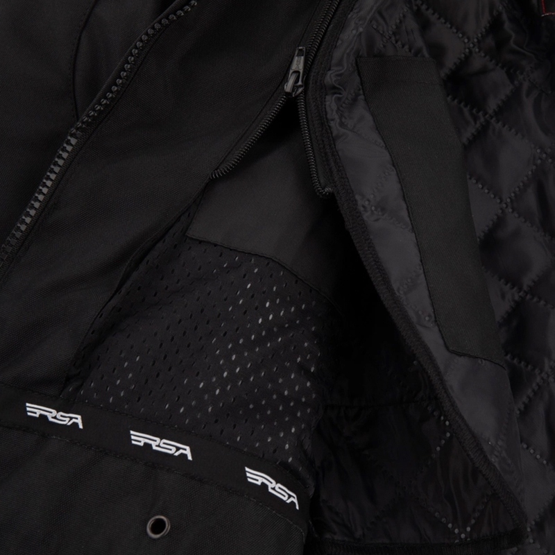 RSA Wasp motorjas voor dames, wit-zwart-roze
