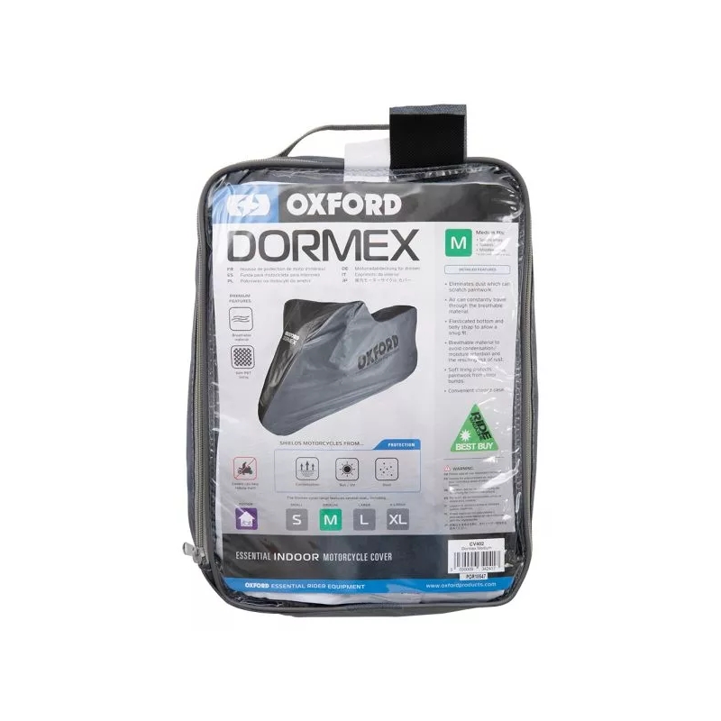 Oxford Dormex motorfiets interieurhoes zwart-grijs