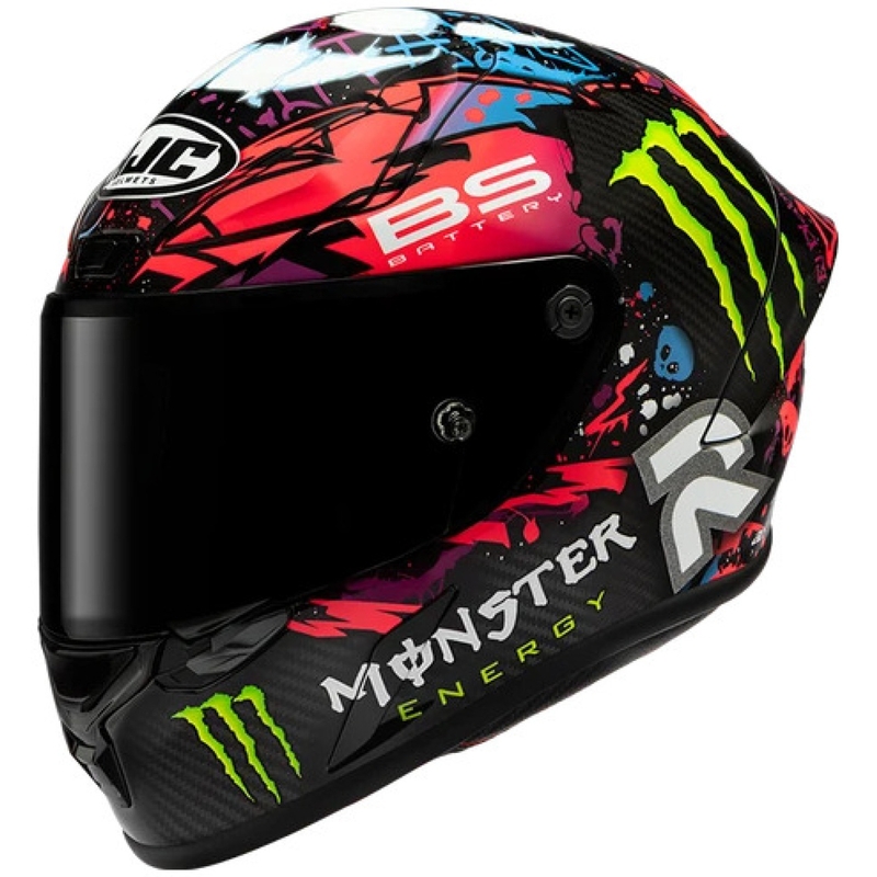 Integraal motorhelm HJC RPHA 1 V2 Carbon Funky Diablo MC8 zwart-multicolor