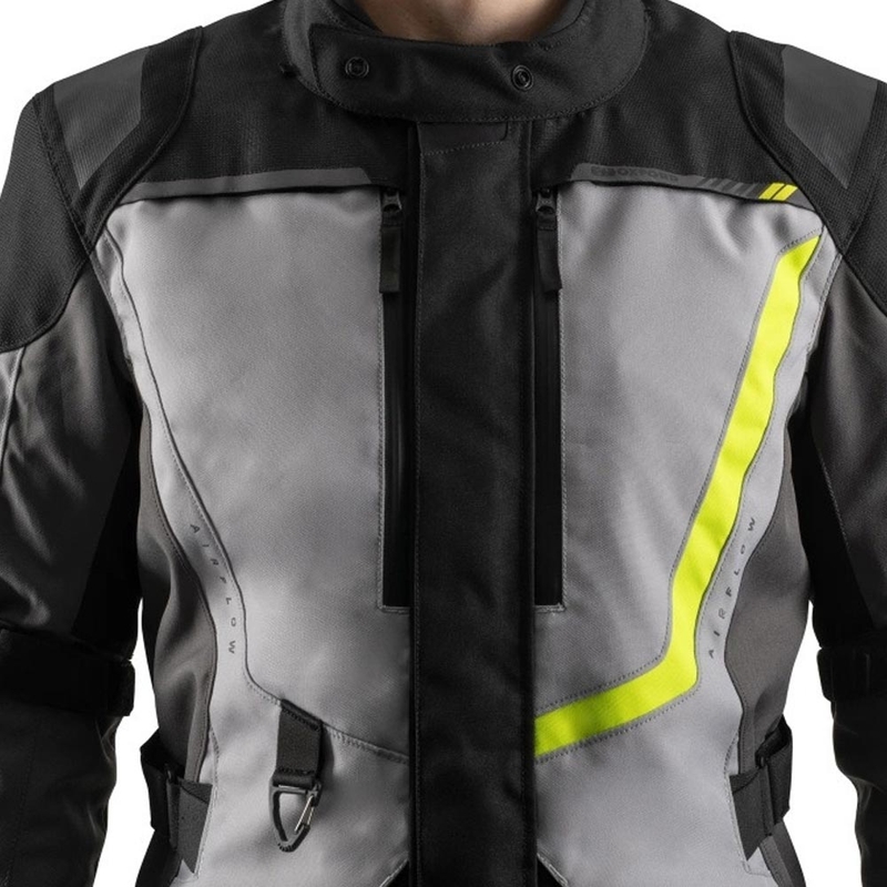 Oxford Montreal 5.0 motorjas grijs-zwart-geel