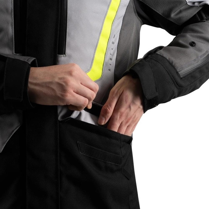 Oxford Montreal 5.0 motorjas grijs-zwart-geel