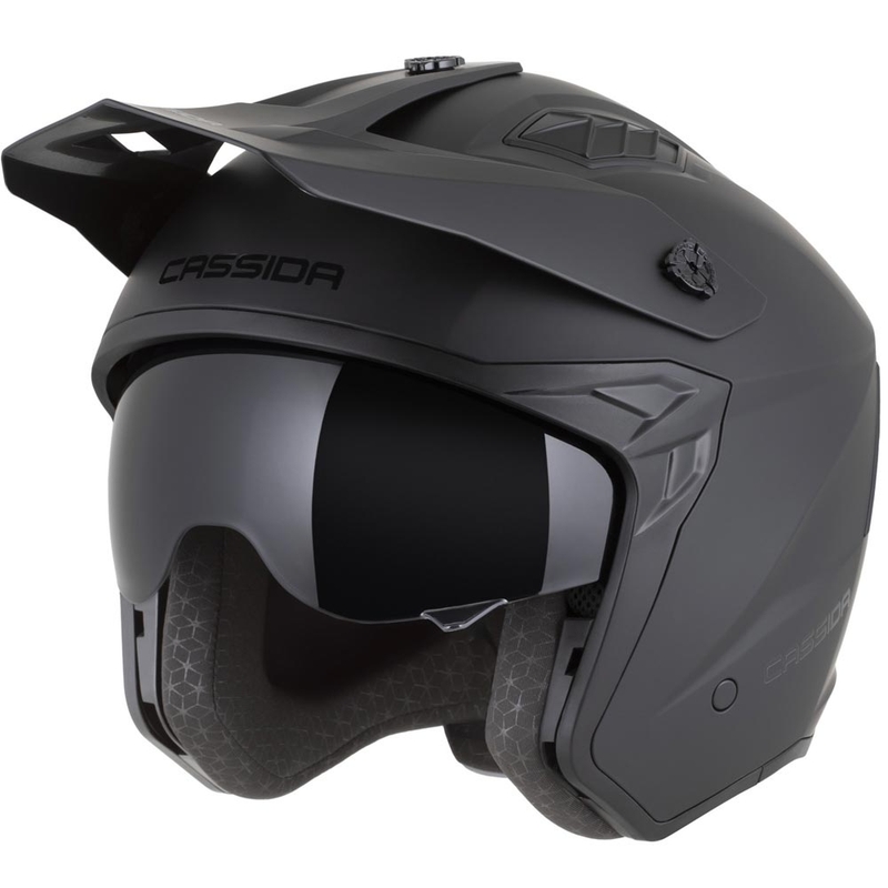 Modulaire motorhelm Cassida Cross Country Dual matzwart