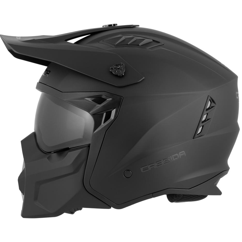 Modulaire motorhelm Cassida Cross Country Dual matzwart