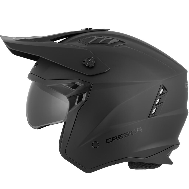 Modulaire motorhelm Cassida Cross Country Dual matzwart