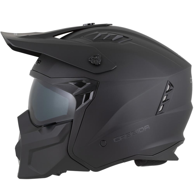 Modulaire motorhelm Cassida Cross Country Dual matzwart