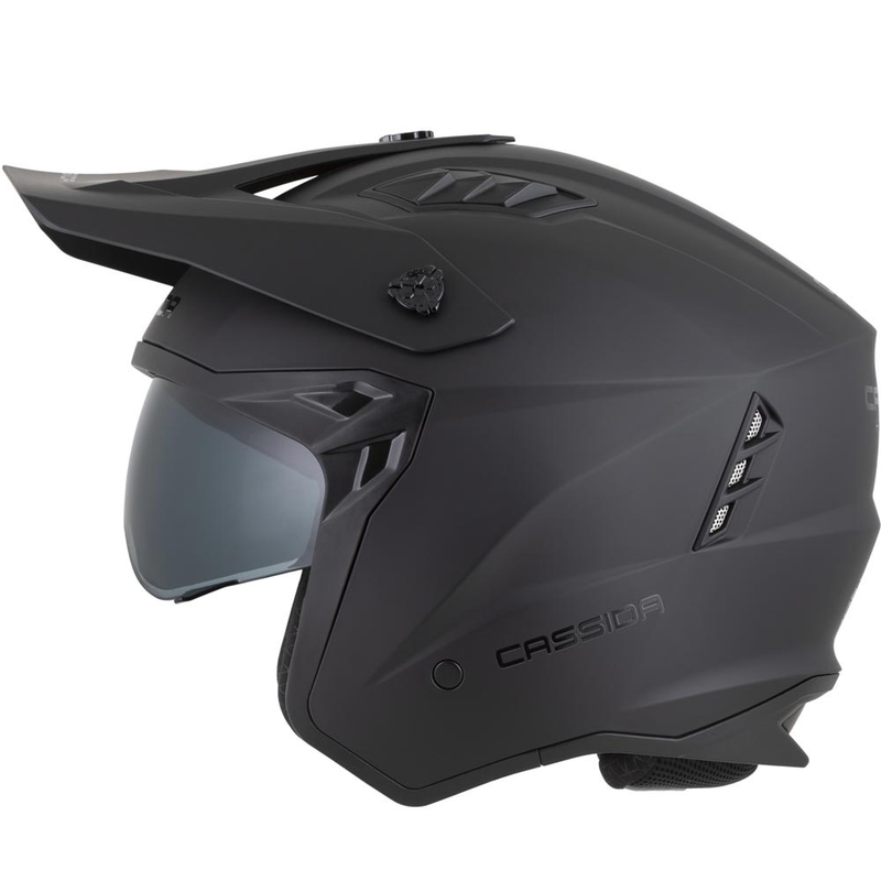 Modulaire motorhelm Cassida Cross Country Dual matzwart