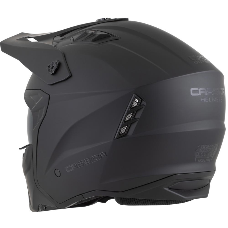 Modulaire motorhelm Cassida Cross Country Dual matzwart