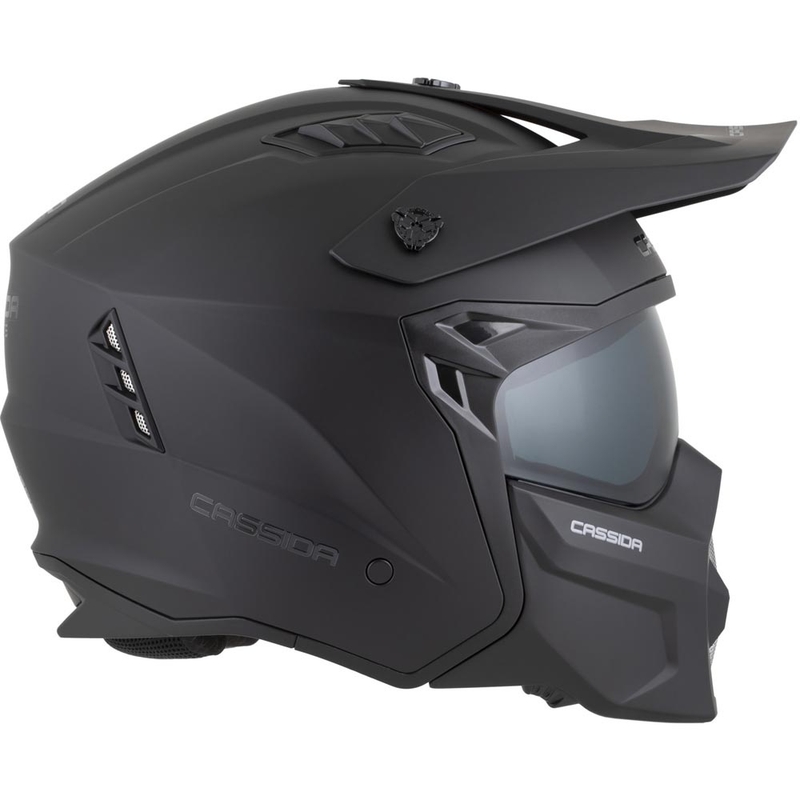 Modulaire motorhelm Cassida Cross Country Dual matzwart