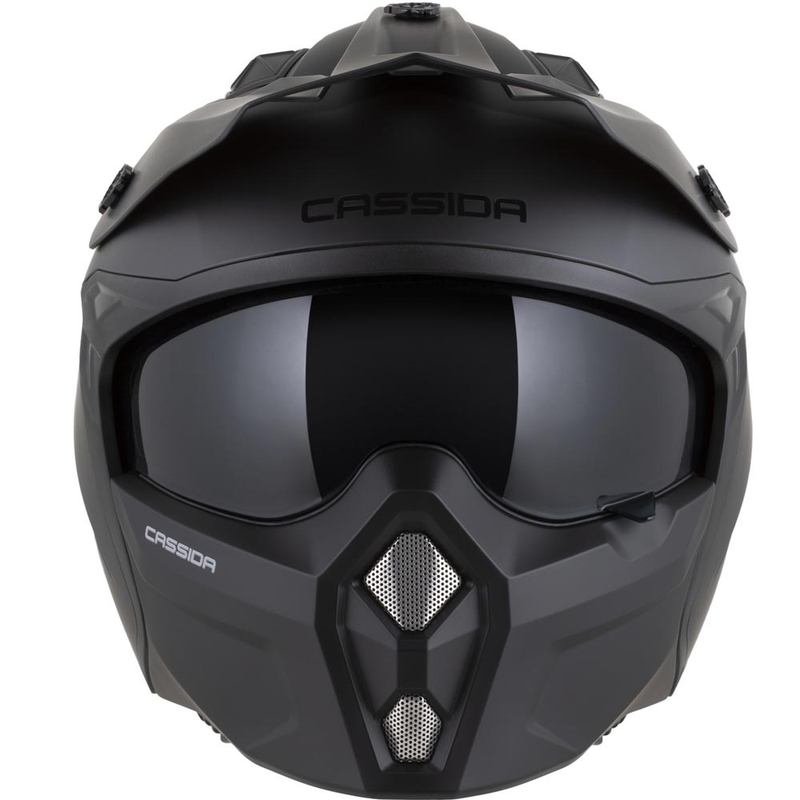 Modulaire motorhelm Cassida Cross Country Dual matzwart