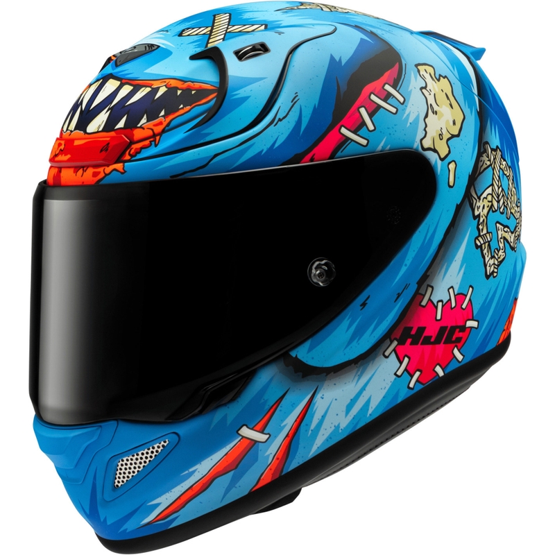 HJC RPHA 12 Mister Peeks integraalhelm voor motorfietsen, blauw