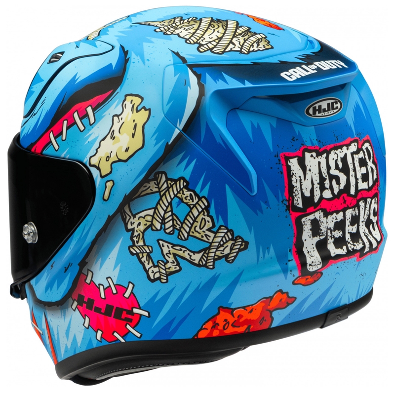HJC RPHA 12 Mister Peeks integraalhelm voor motorfietsen, blauw