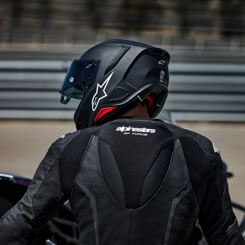 Alpinestars S-R7 Solid integraalhelm voor motorfietsen, matzwart