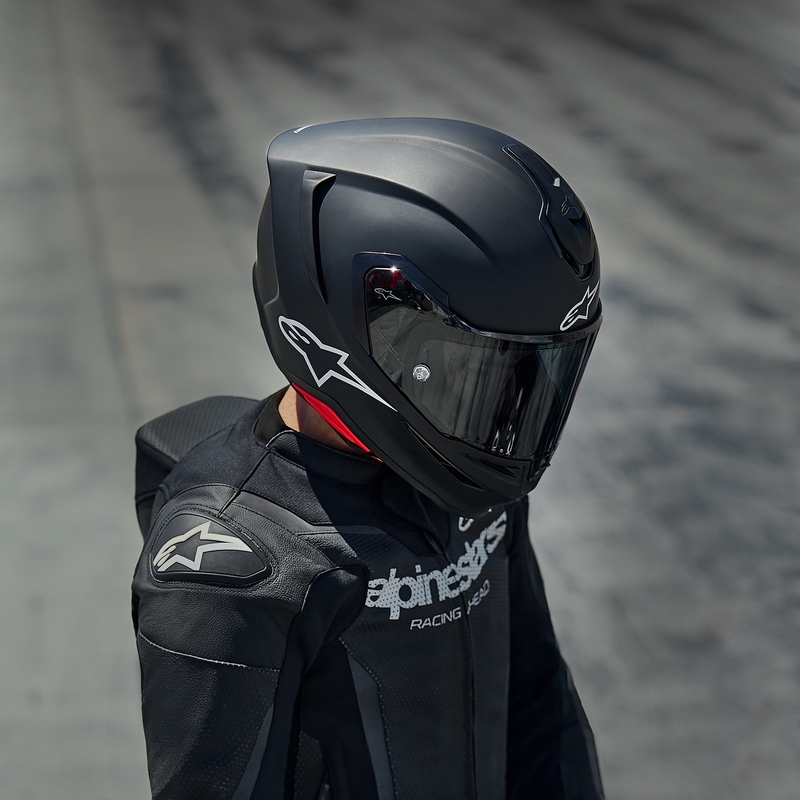 Alpinestars S-R7 Solid integraalhelm voor motorfietsen, matzwart