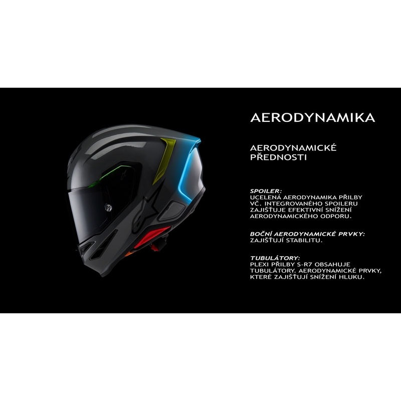 Alpinestars S-R7 Solid integraalhelm voor motorfietsen, matzwart